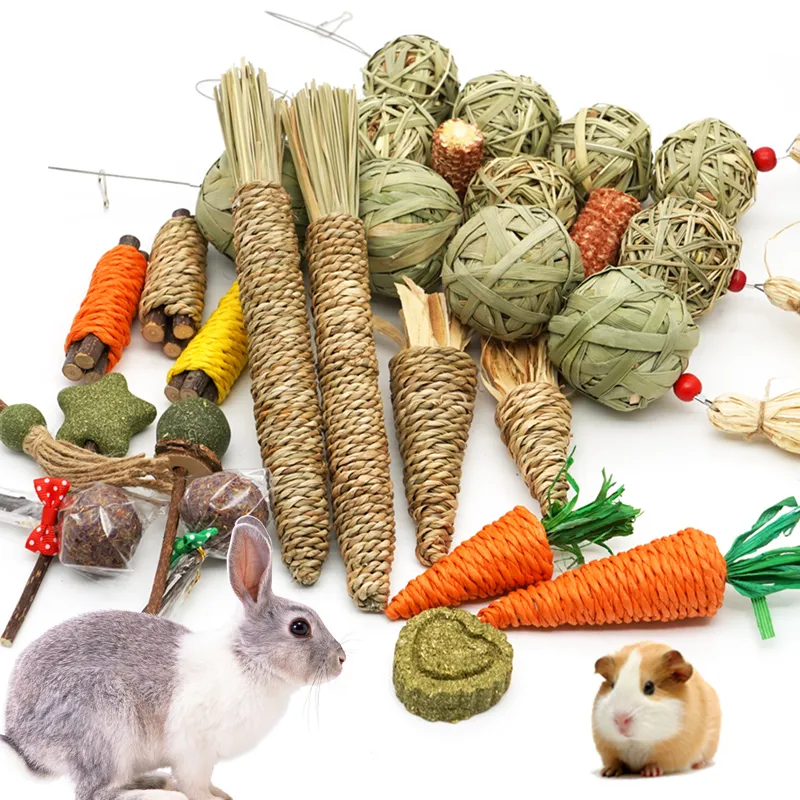 Wholesale Organic Natural Apple Wood Grass Rabbit Chew Toy For Chinchilla Guinea Pigs Hamster Ears Pet Bunny And Charming Utensil Accessory From Quanyuanfacai Bulk 27.21 DHgate.Com