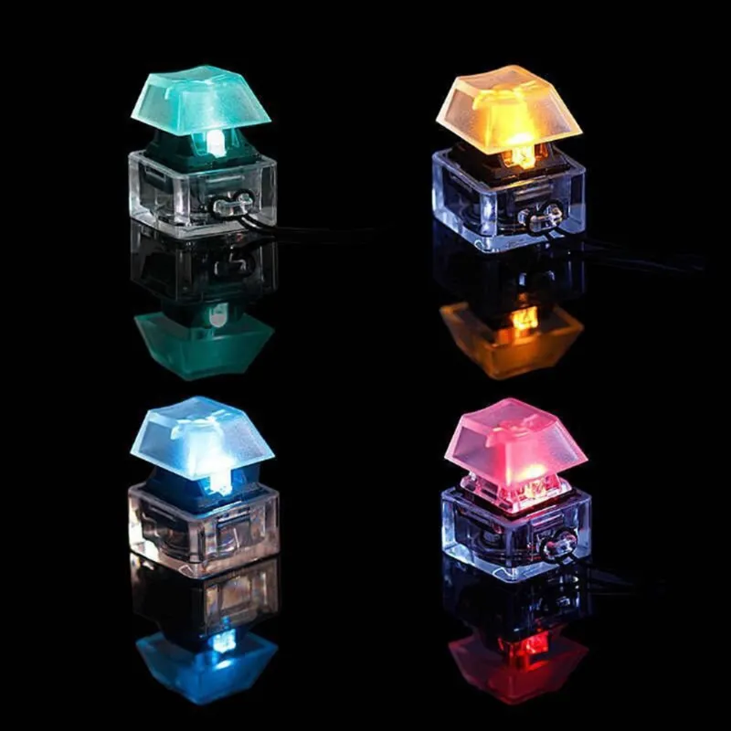 Single Led Keyboard Switch RGB LED Mechanical keyboard home keys Keychain with...