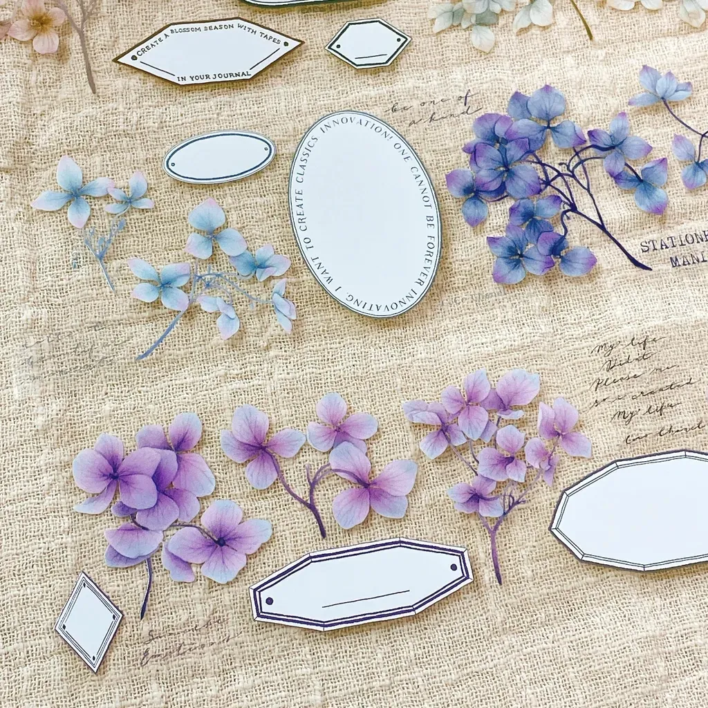 Wholesale Vintage Preserved Flower Washi PET Tape For DIY Card Making ...