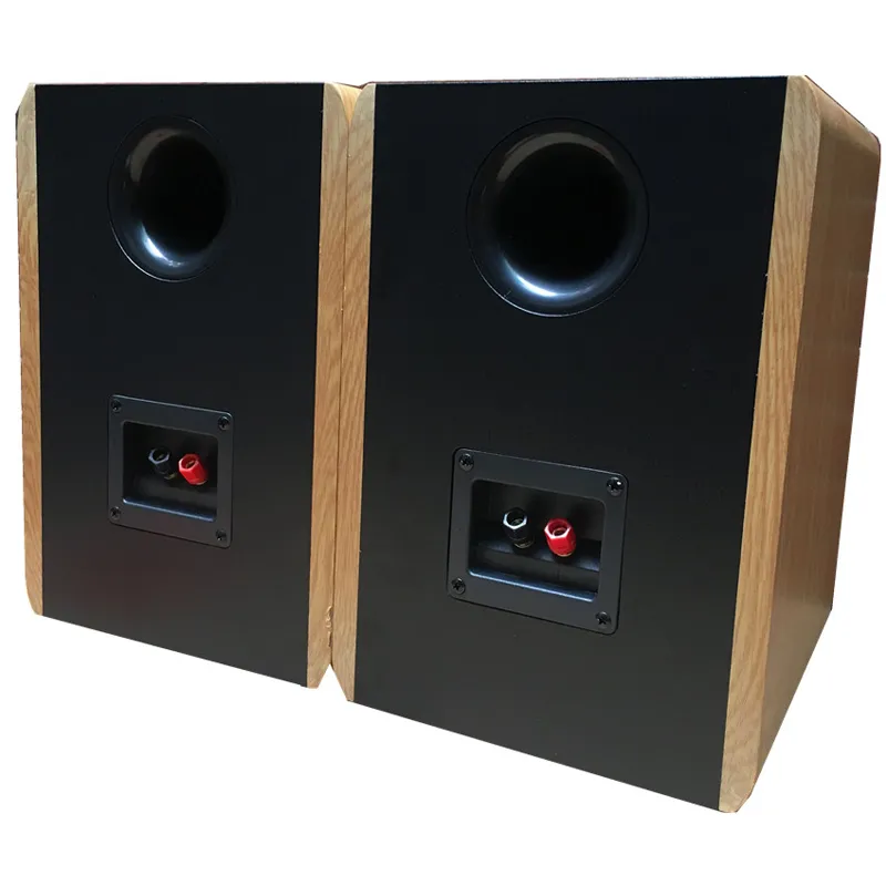 HIFI Wooden Bookshelf Speakers, 100W 6.5 Passive Audio 2-Way
