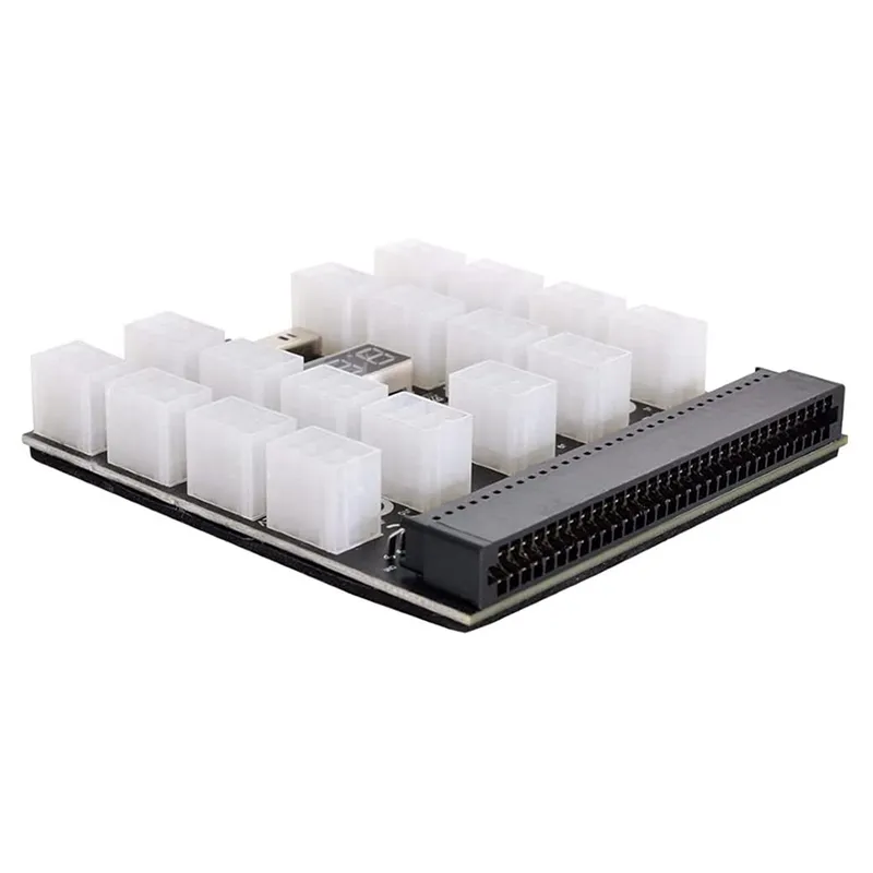 17 Ports 6Pin Power Supply Breakout Board 12V For HP Server PSU GPU PC Computer