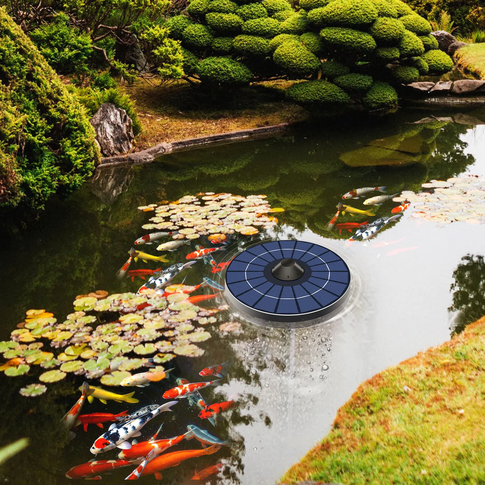 HOT Pond Aerator Solar Fish Pond Fountain Solar Pond Aerator