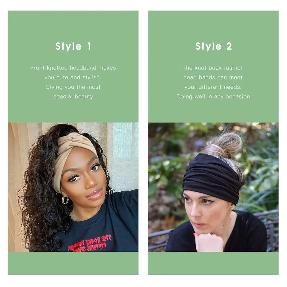 Boho Twisted Knot Headbands For Women Set Of 4 Wide Turban Hairbands With Large Hair Accessories From Enchantedessence 4.2 DHgate.Com