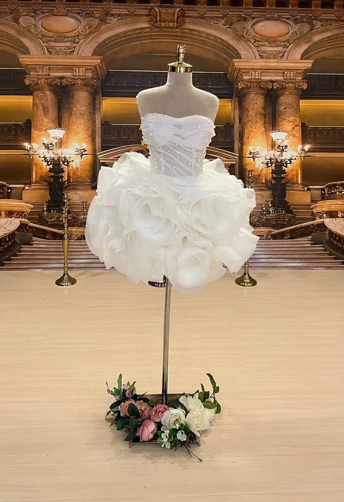 chinese dress ladies Vintage Mermaid Satin Short Wedding Dress On Sale-Bridelily main image 1
