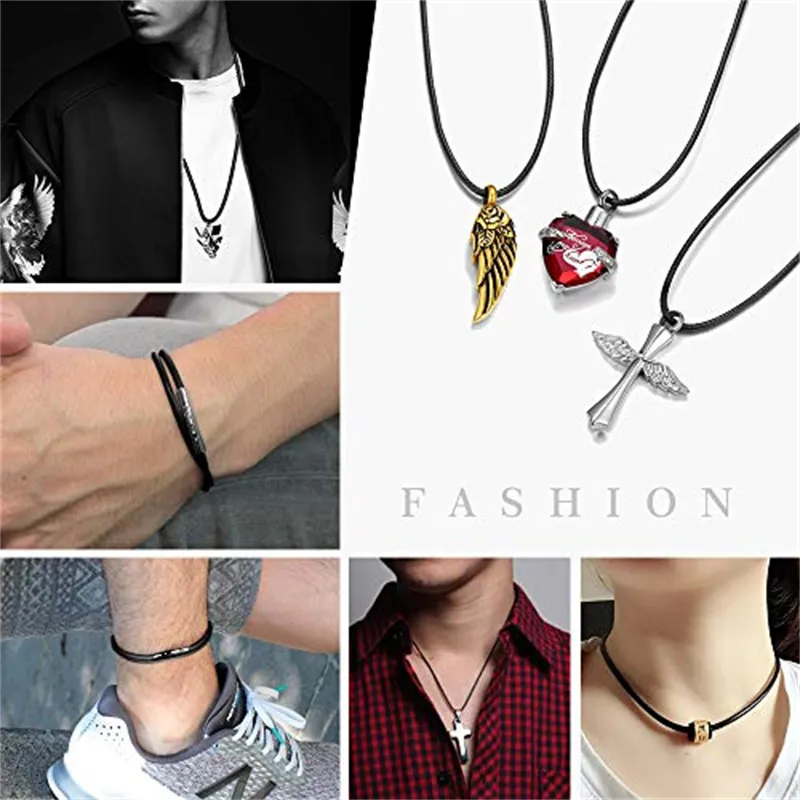 Minimalist Black Rope Necklace