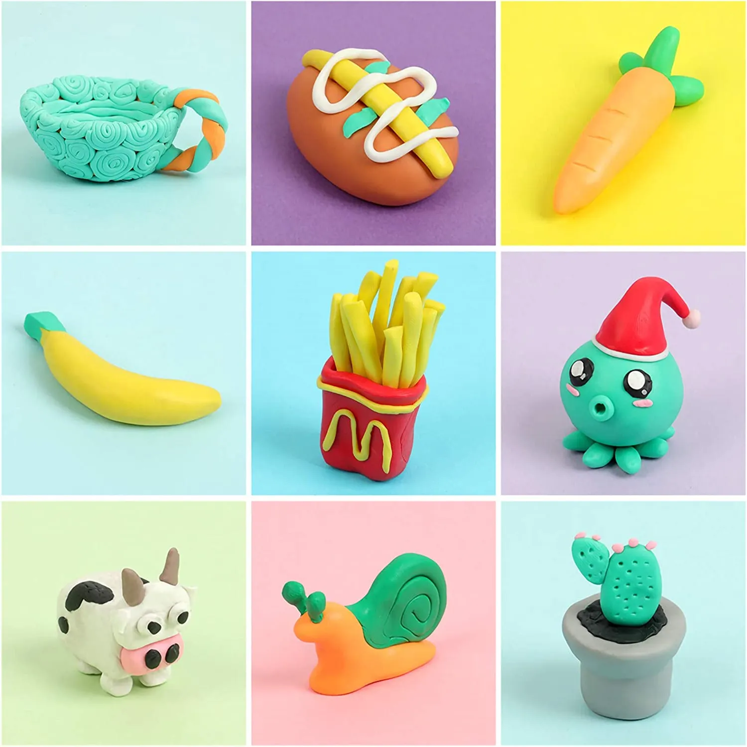 Modeling Clay Kit: Oven Bake Soft Polymer Clay With Sculpting