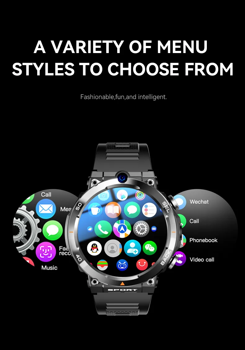 4G Net SmartWatch H10 GPS NFC WiFi Dual Camera Camera Calling Men Women Google Play Sim Card Smart Watch H10 Bluetooth0513 4 215 DHgate