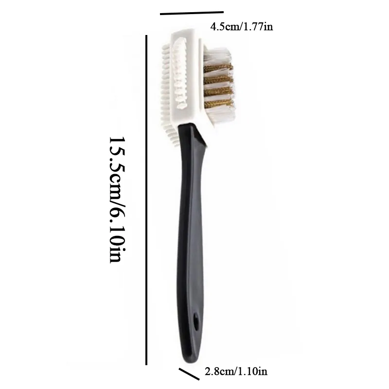 Suede Snow Boot Cleaning Brush 3 Sided for Efficient Household Cleaning