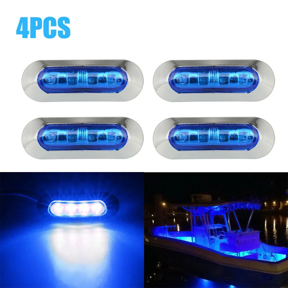 Blue Boat Led 4xMarine Boat LED Courtesy Lights Cabin Deck Walkway... From Ddmyday ...