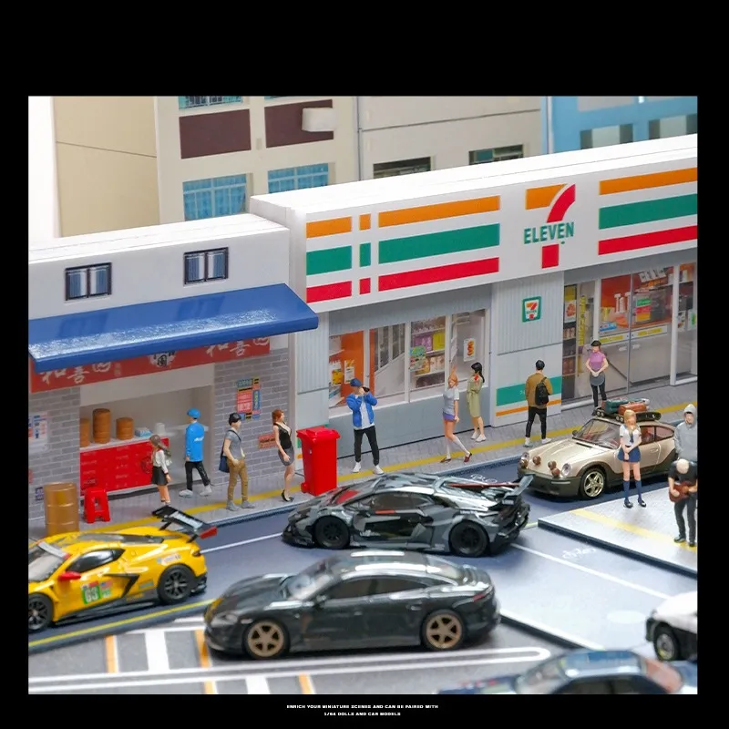 Miniature City Street Corner Scene Resin my figure