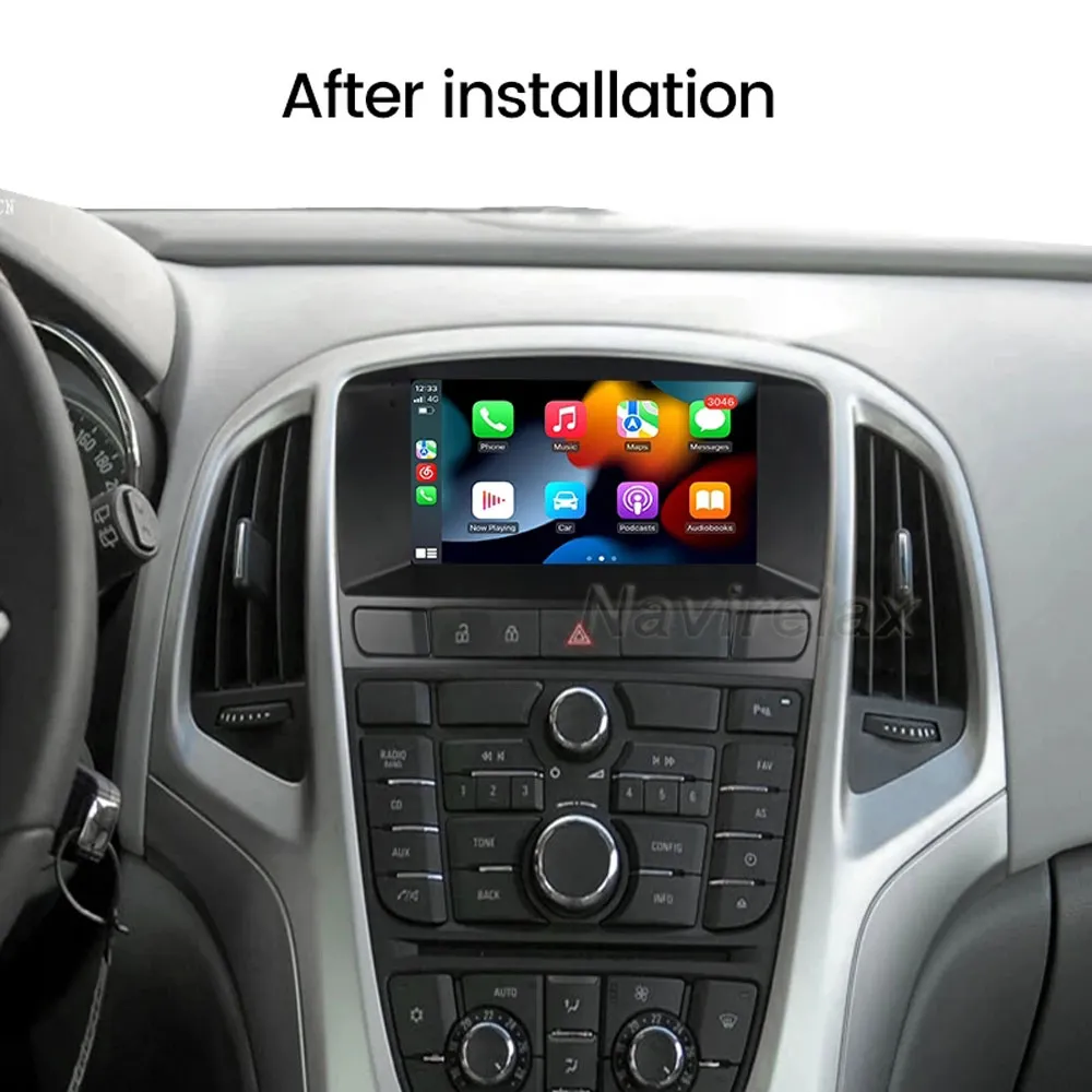 ECO Android 13 Autoradio Carplay GPS Navi Kamera Für Opel Astra J