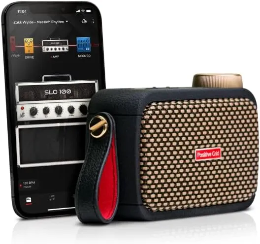 PositiveGrid Spark Go Ultra-Portable Smart Guitar amp bank &amp 