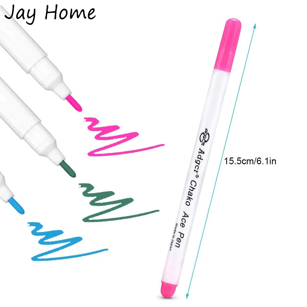 12 PCS Fabric Pens Sewing,Water Soluble Fabric Pen,Fabric Markers Sewing Erasable,Heat Erasable - View #12