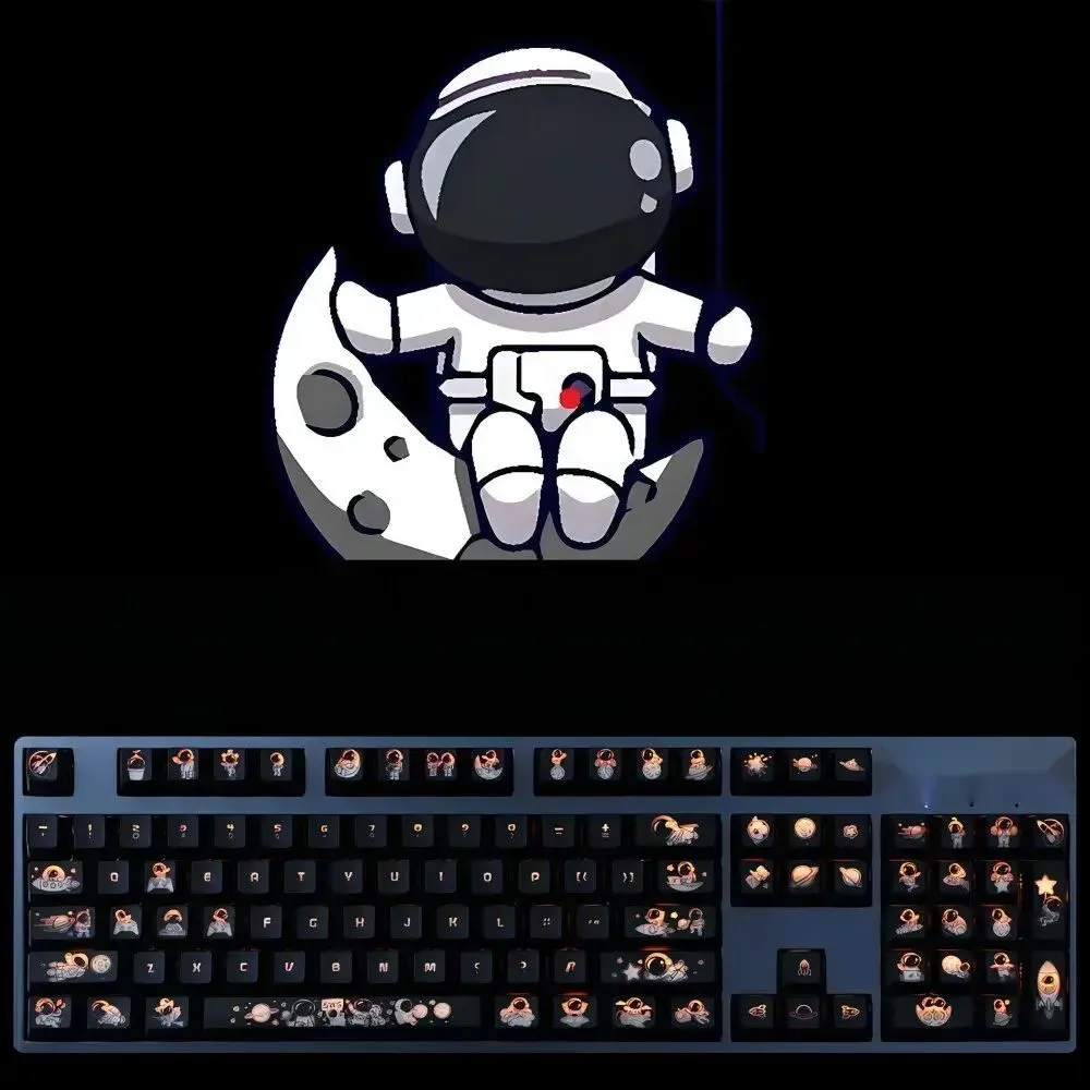 Astronaut Keycaps Set Black Hole Coating OEM Profile 104 Mechanical Keyboard  Keys Transparent Backlit Anime Letters From Ddmyjun, $34.34 | DHgate.Com, image size:1000x1000