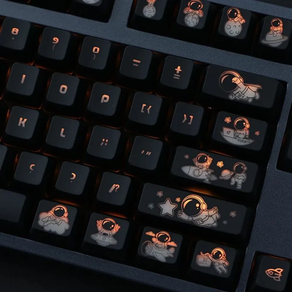 Astronaut Keycaps Set Black Hole Coating OEM Profile 104 Mechanical Keyboard  Keys Transparent Backlit Anime Letters From Ddmyjun, $34.34 | DHgate.Com, image size:1000x1000