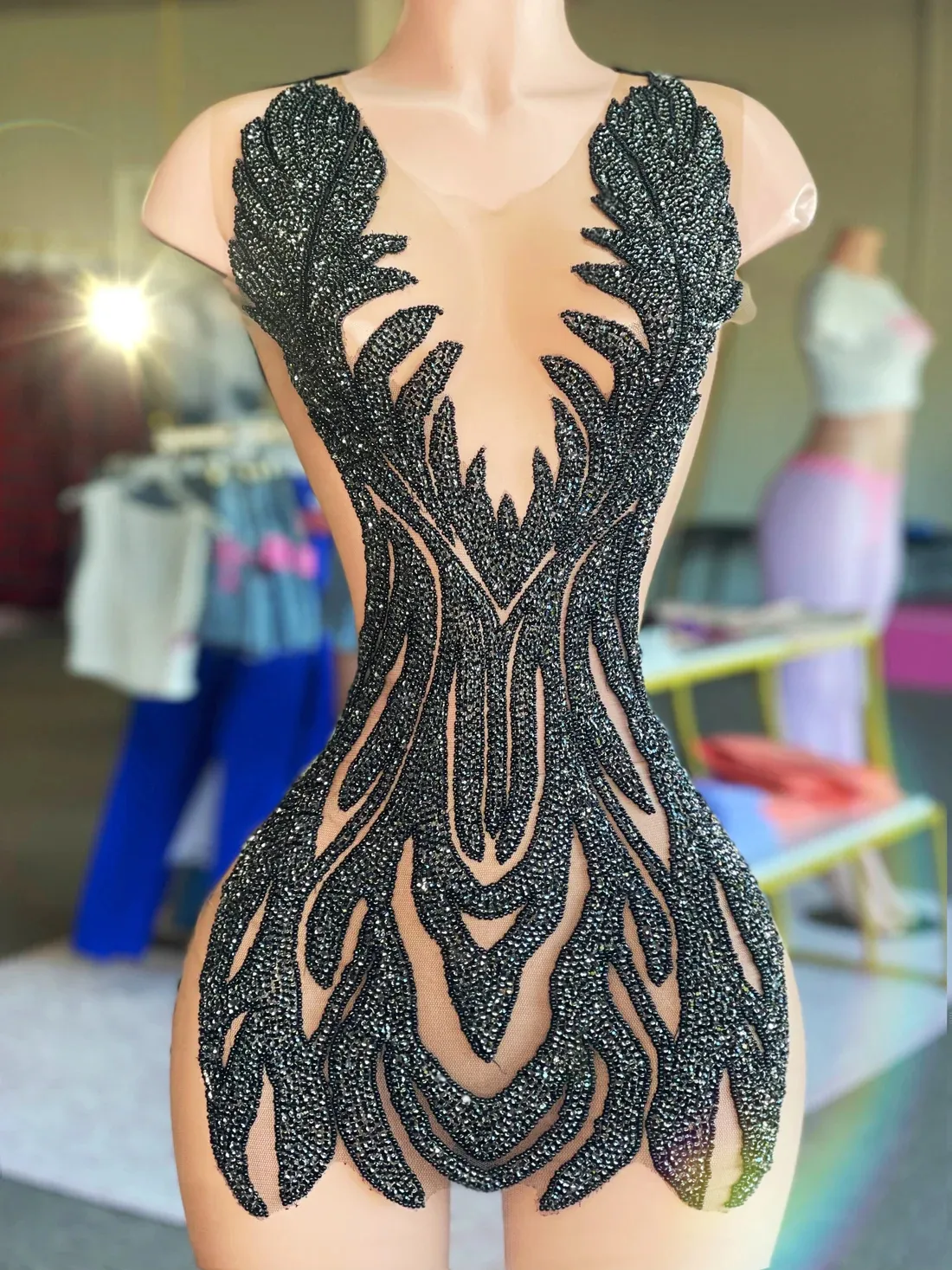 Beaded Prom Gowns Short Party Dress, See Through... From Jjsfashion,  $148.87 | DHgate.Com