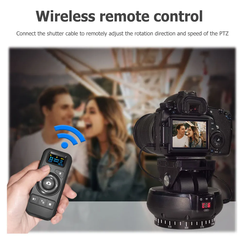 Pro 360° Auto Panoramic Stabilizer Tripod with Remote - Panoramic and ...