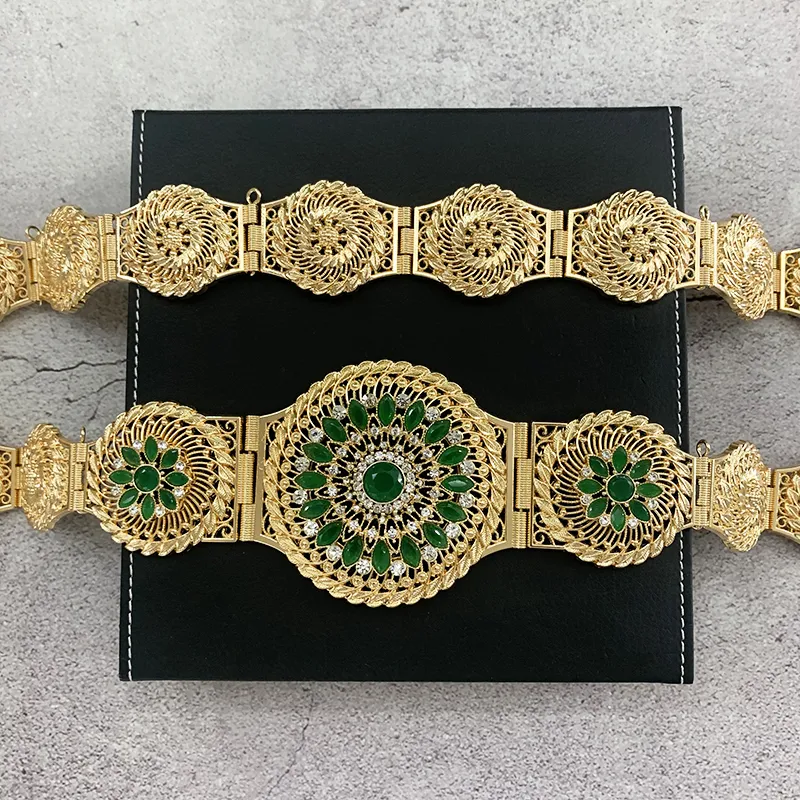 Moroccan Floral Metal Waist Chain Belt 4cm Wide... From  display picture 1