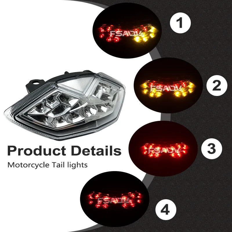 DHgate.com:2024Z1000 Integrated LED Tail Light Brake Turn