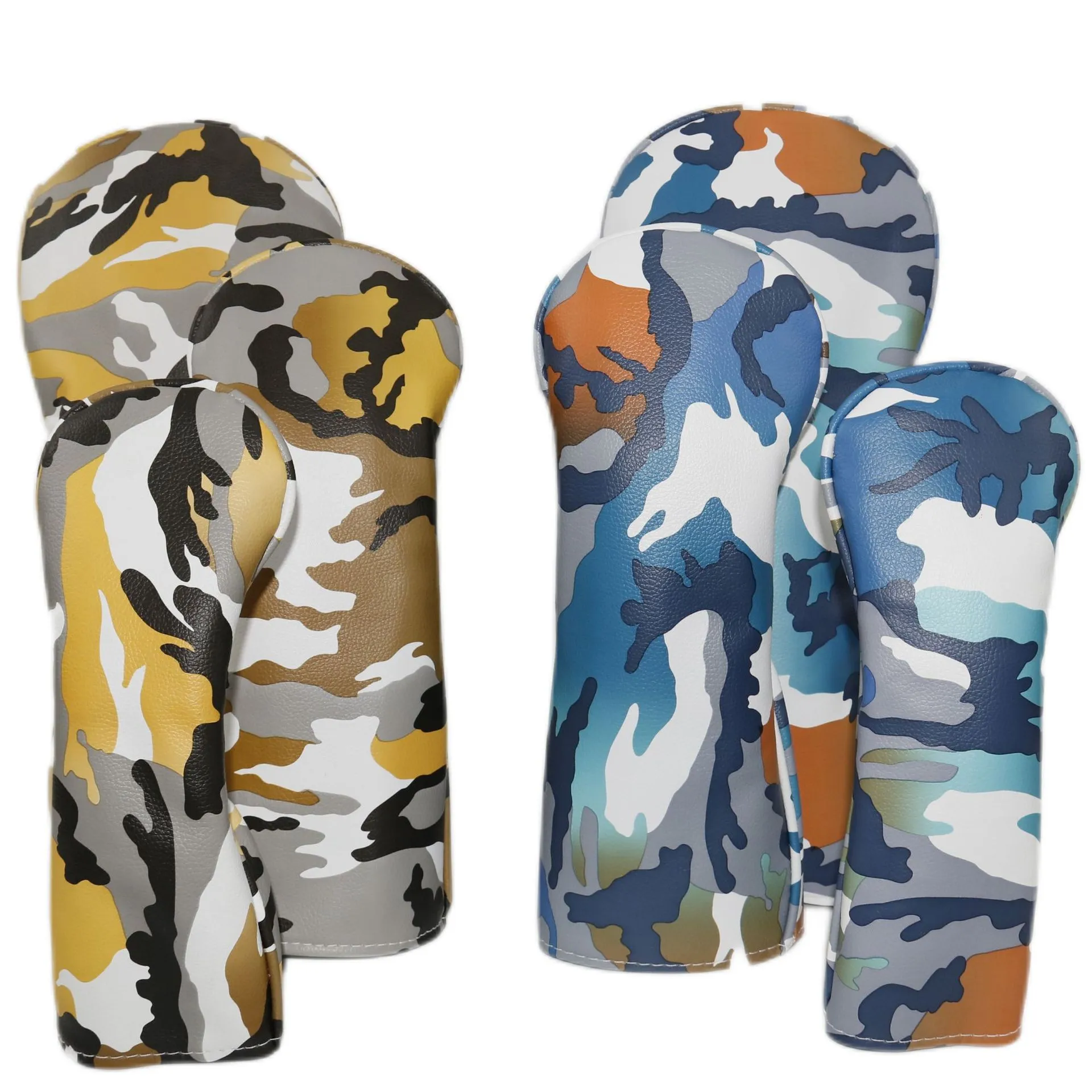 Set of 4 Desert Camo Driver, Woods & Putter Head Covers Set of 4 Desert Camo Driver, Woods & Putter Head Covers
