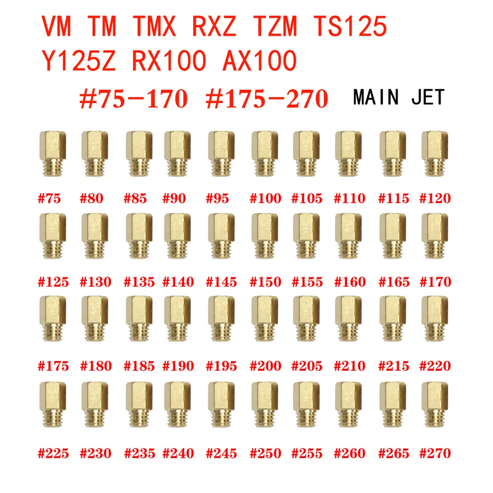 10 Main Jets + 10 Pilot Jets – Mikuni VM/TM/TMX Carb Tuning Kit