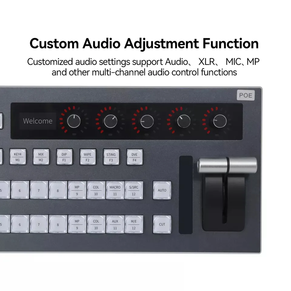Atem controller black magic switchboard control panel livestream atem mini camera blackmagic vMix software video switcher