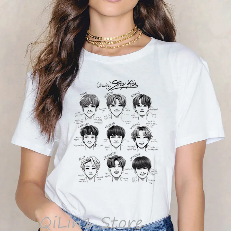 KID PHOTO TEE 2024 SS Ver Mサイズ DHgate.com:2024 Stray Kids Kpop T-Shirt for Women: Ultra