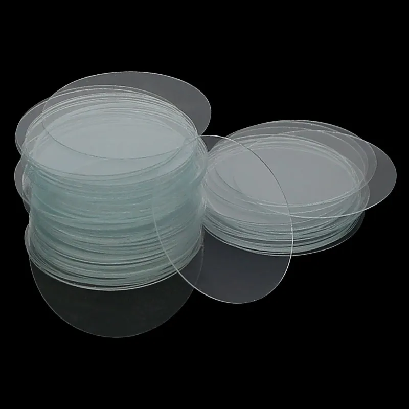 Round Coverslip Laboratory Consumables Microscope Glass Cover Slides ...