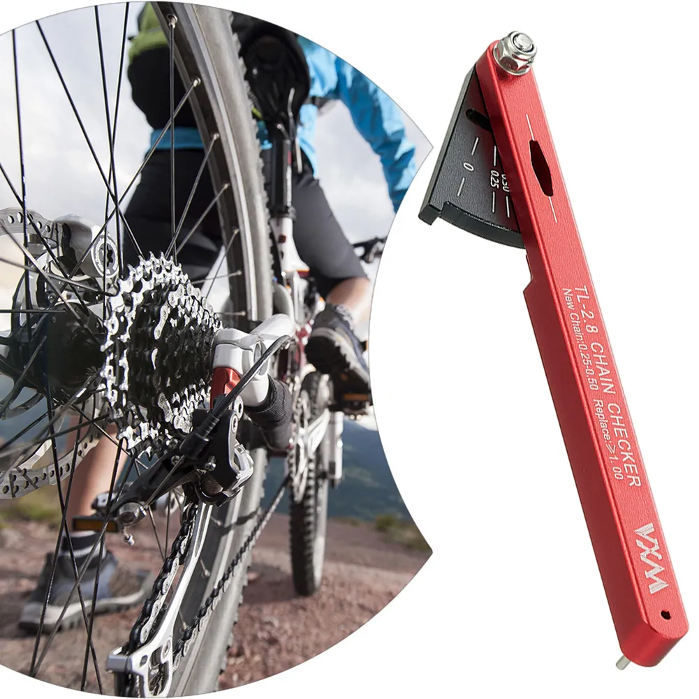 MTB Chain Wear Indicator Aluminum Alloy Road Bike Checker Measure Tool  Accessories