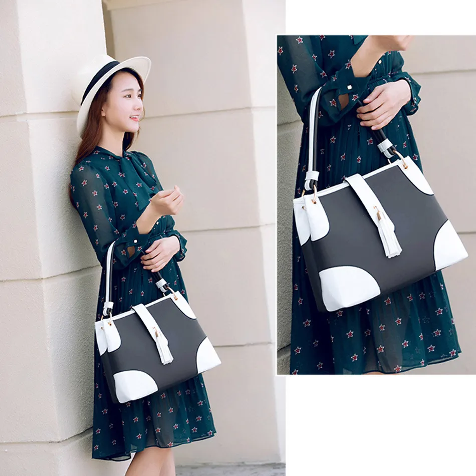 Brown Coofit PU Leather Womens Etsy Tote Bags With Tassel Accessories Classic Hangbag With Large Capacity For Ladies From Annides 51.09 DHgate.Com
