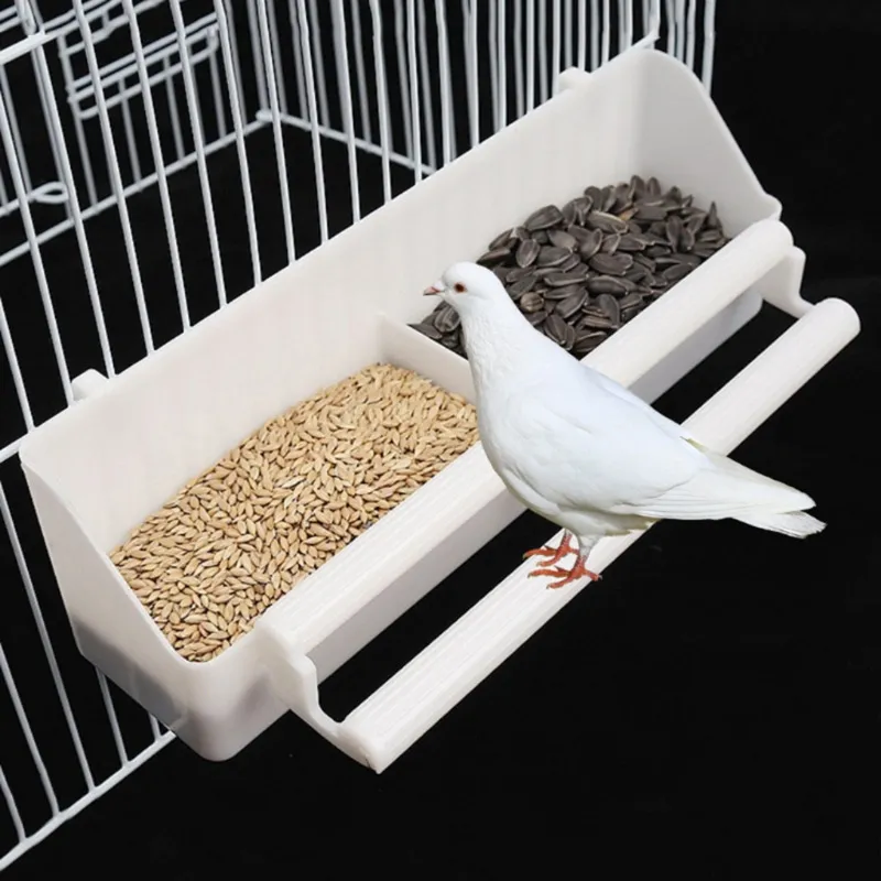 Parrot Food Box Feeder Peony Bird Pearl Food Cup Bird Cage Food Box Accessories Aviary Hanging Stand Drinker Box Container
