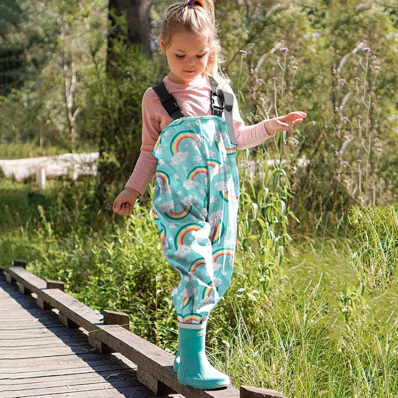 Kids Waterproof Rain Dungarees - Windproof Mud Jumpsuit, Breathable Overalls For Toddlers-709820