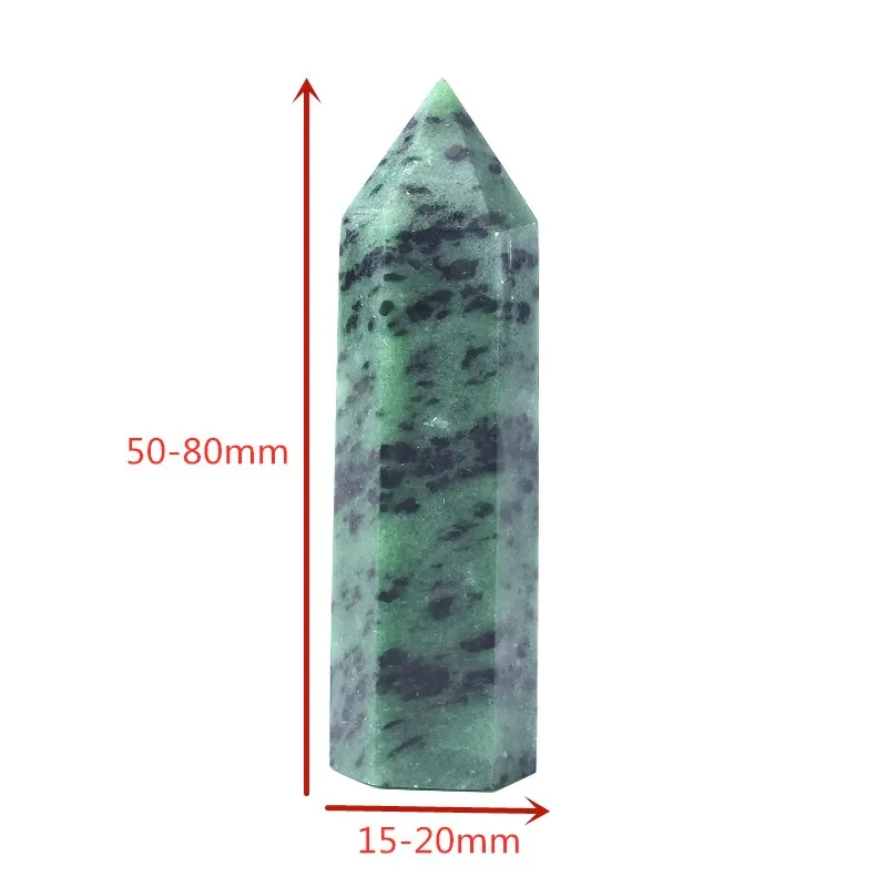 DHgate.com:Green Epidote Crystal Point Obelisk Healing