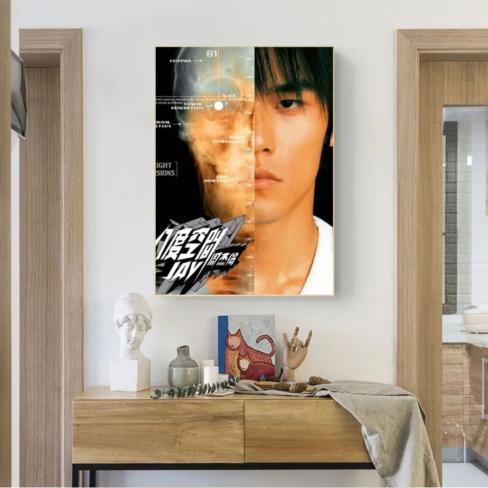 Jay Chou ポスター３枚　公式ポスター Singer Superstar Jay Chou Vintage Kraft Paper Poster From