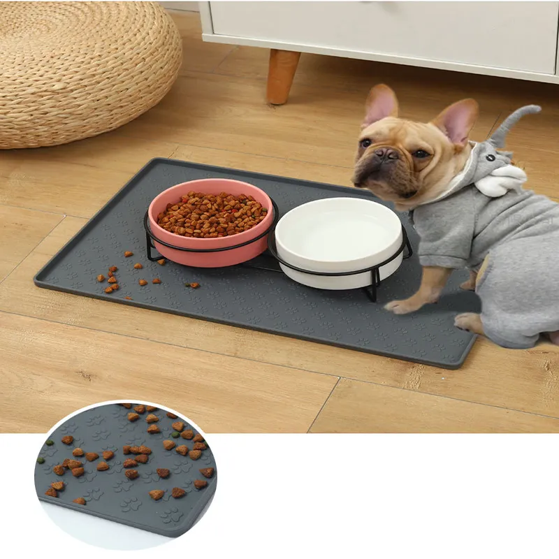 Dog Feeding Mat Rubber Mat For Dog Bowls Dog Water Bowl Mat Dog