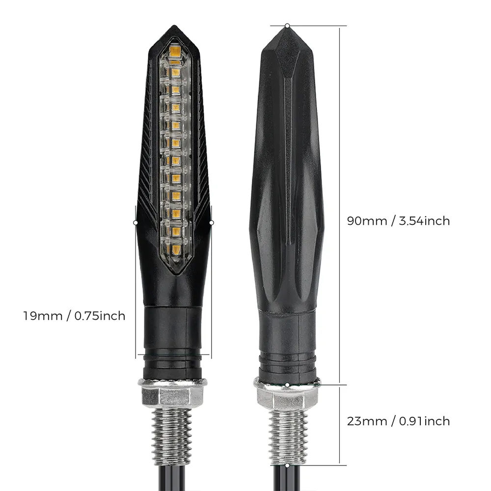 DHgate.com:2PCSKEMIMOTO ATV Signal Lights - Flowing Turn