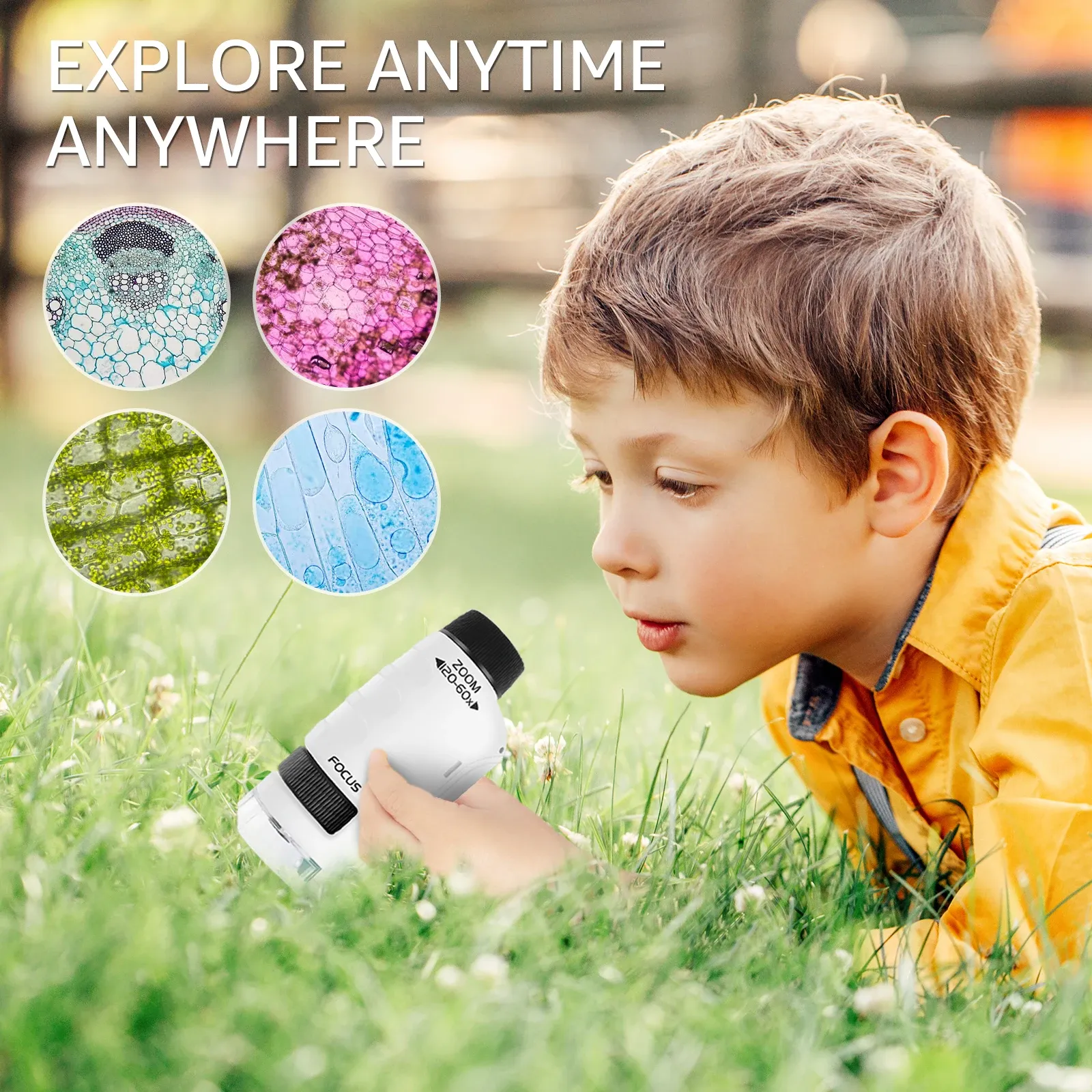 DHgate.com:Kids Handheld Microscope, 60X-120X LED Lighted Portable ...