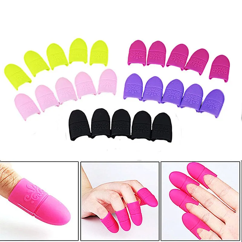 Reusable Silicone UV Gel Polish Remover Nail Art Soak Off Caps from ...