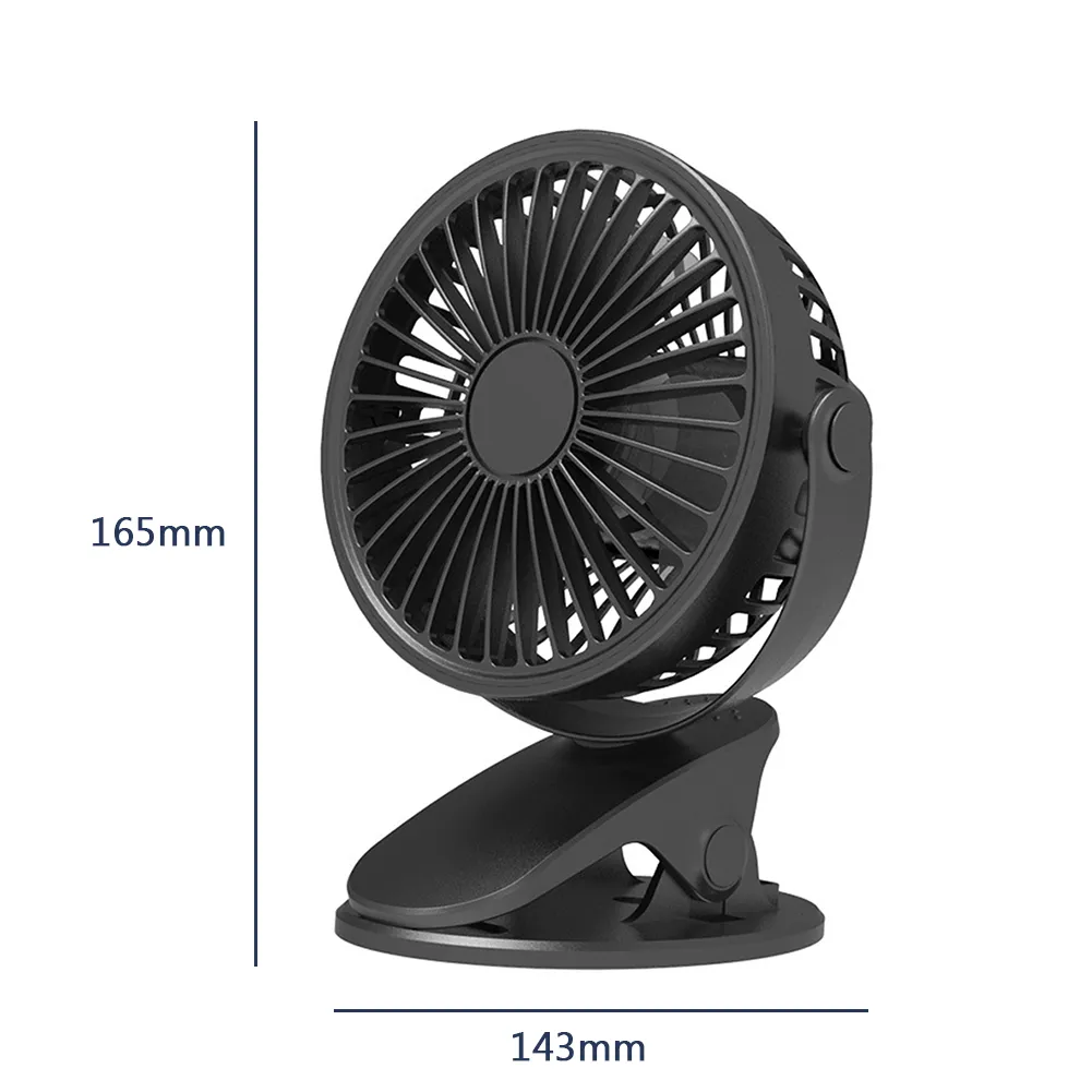 USB Mini Desk Fan: Portable Clip-On for Desks & Study
