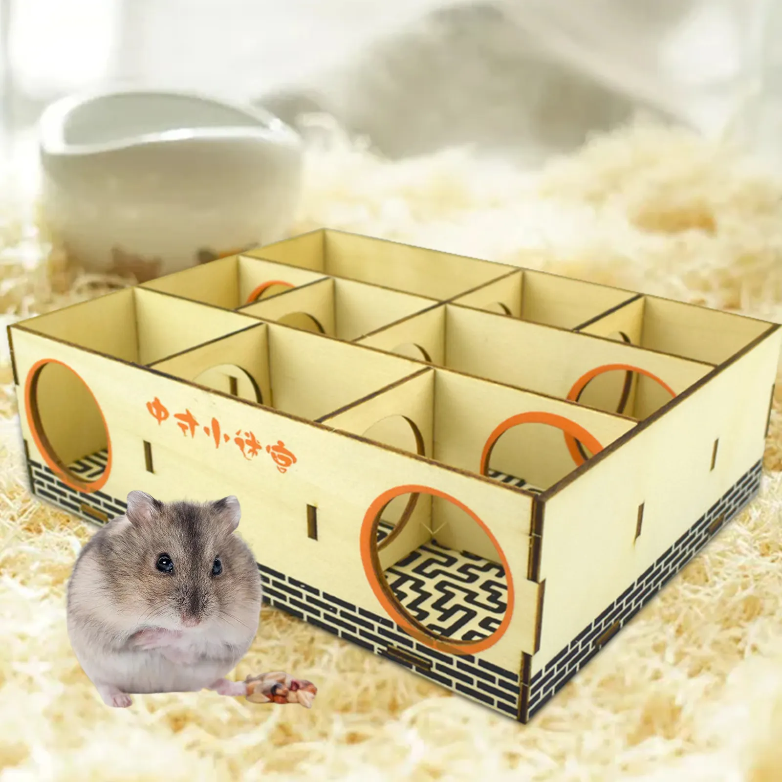 Image result for Hamster Tunnels Hamster Maze Tunnel Toy - Wooden Exercise Playground ...