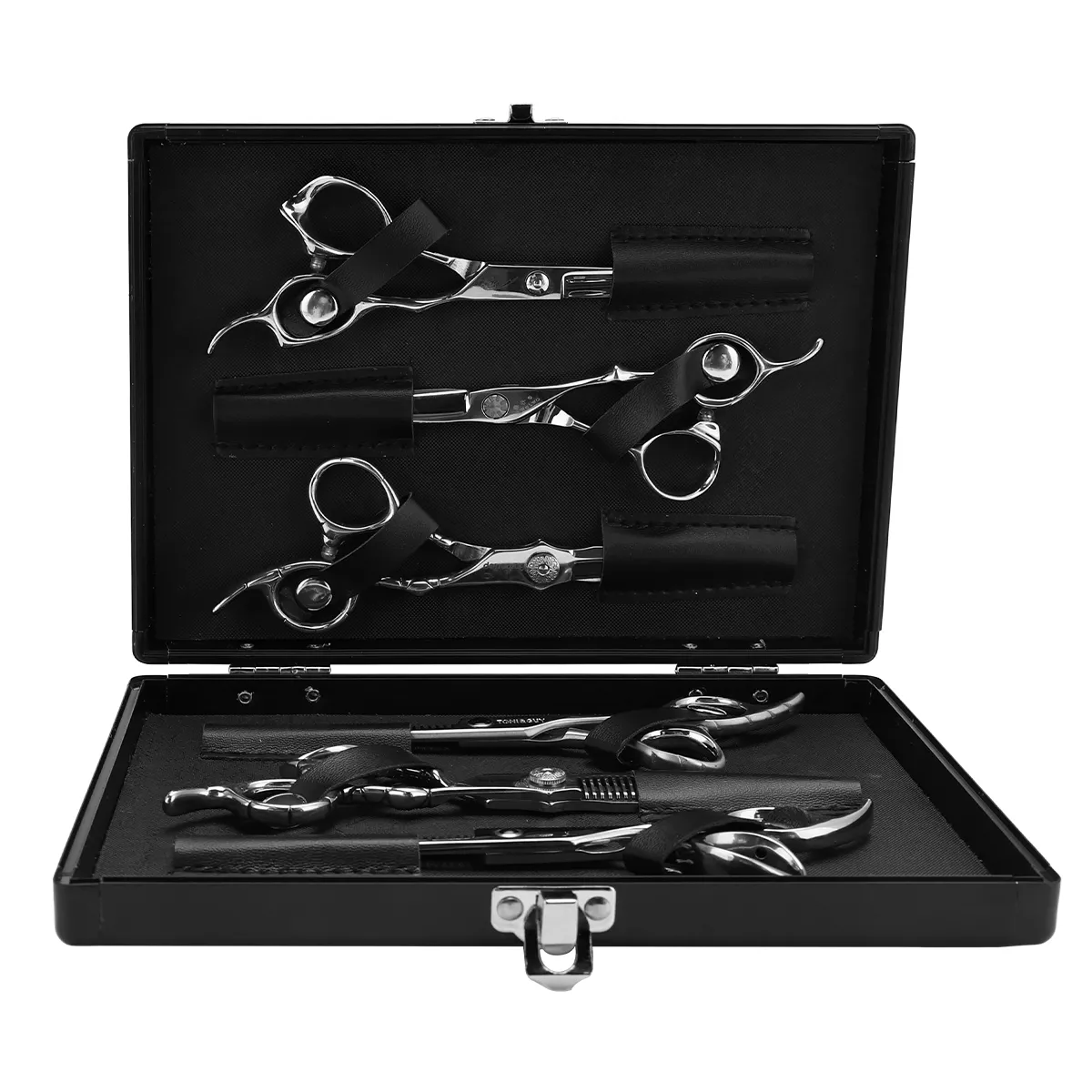 LAKE OF FIRE Scissors Case With Zipper & Leather Cover - Compact Storage For Barber & Hairdressing Tools - View #10