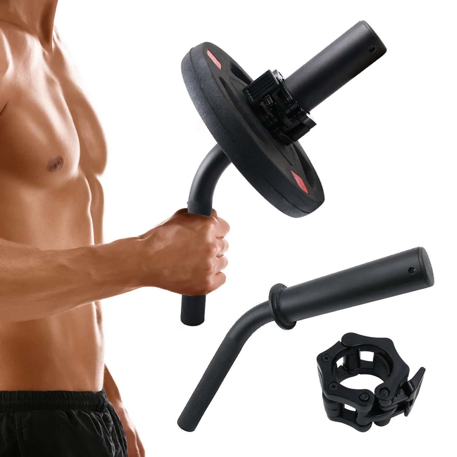Wrist Strengthener Forearm Hammer Lever Bar For Arm Wrestling Exercises Fits 2" Plates Arm Forearm Workout Strength Trainer