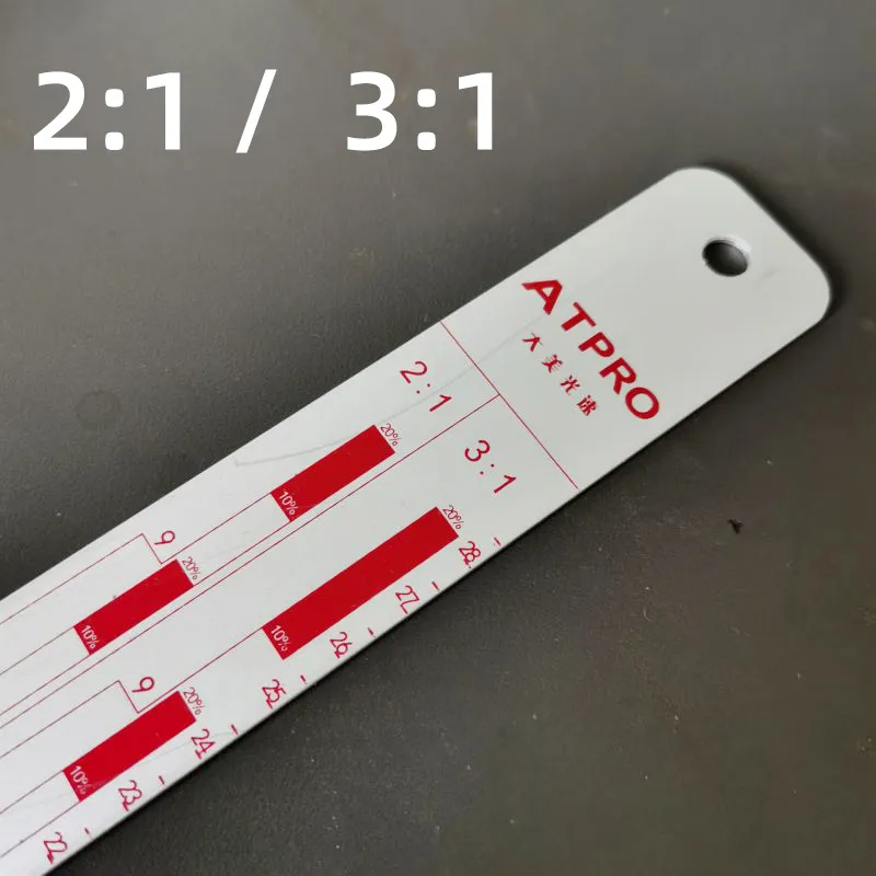Blending Ruler Wholesale Paint Blending Scale Aluminum Paint Stick Car Paint ...