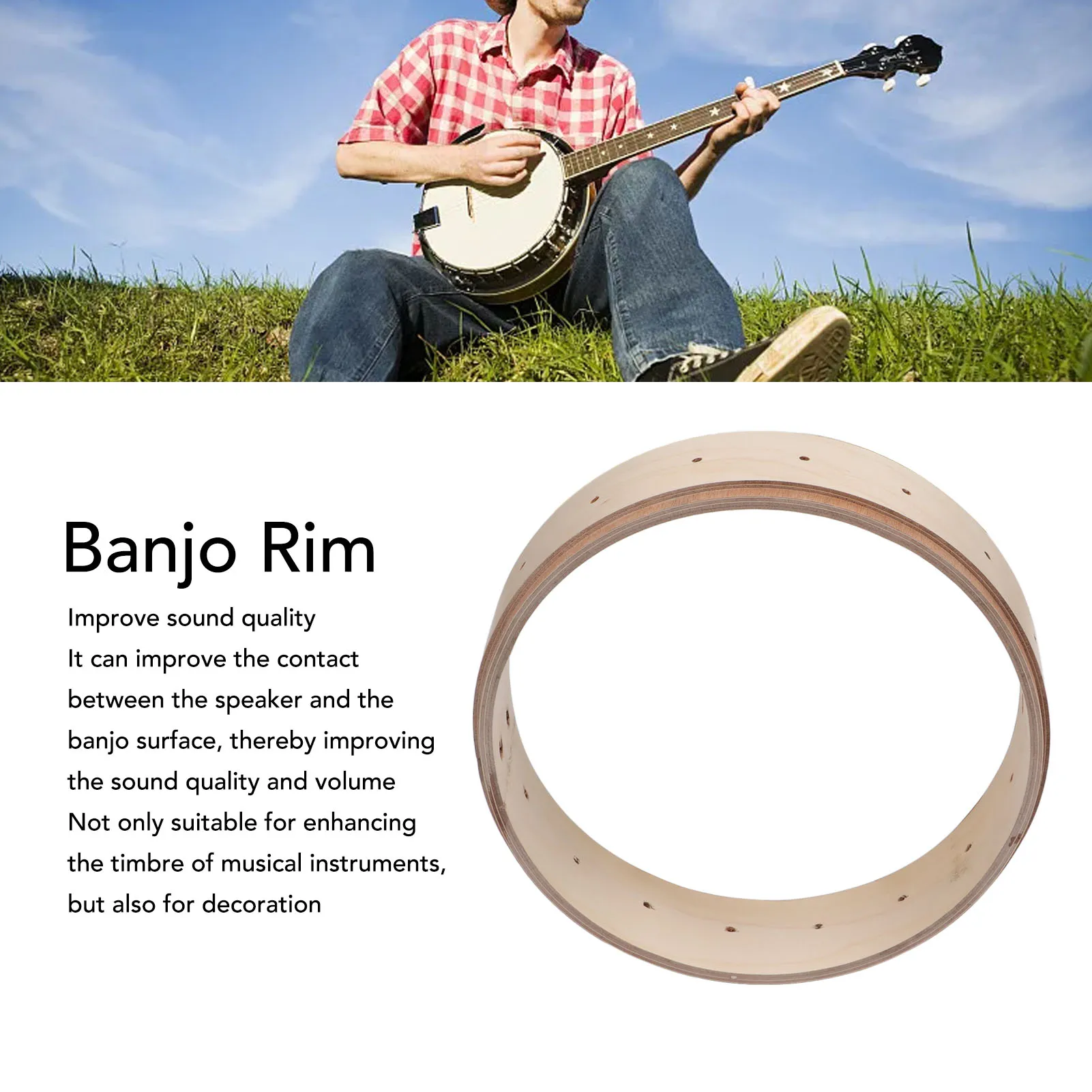 Maple Wood Banjo Rim - Exquisite Musical Instrument Accessory for ...