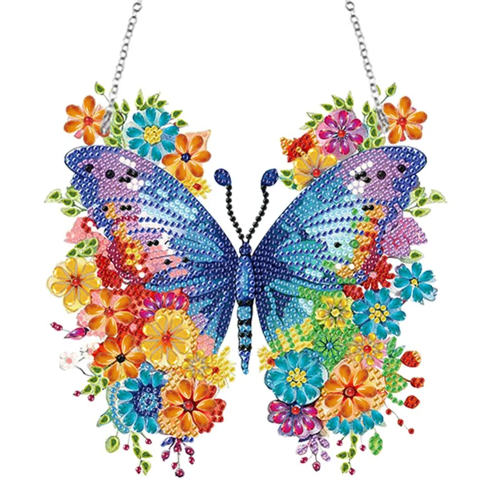 ダイアモンド　蝶 DHgate.com:2024Stunning Acrylic Butterfly Diamond Painting