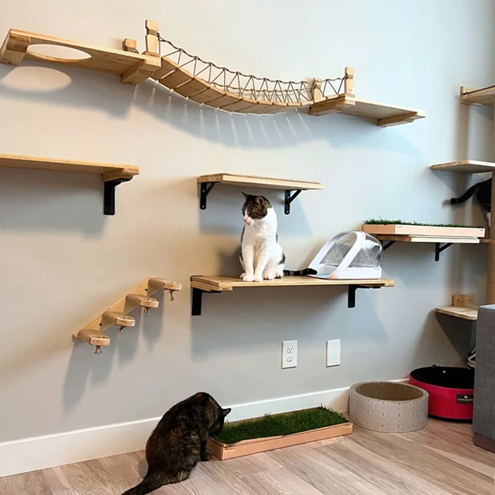 Cat Tree Diy Cat Wall Climber Wall Cat Shelves NUNU LAB Wall