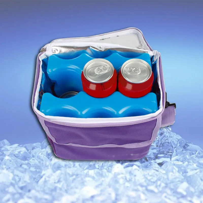 Bento Box with Ice Pack Portable Ice Box for Lunch Bags and Coolers,  Large Capacity Water Filled Absorbent Polymer Resin Box