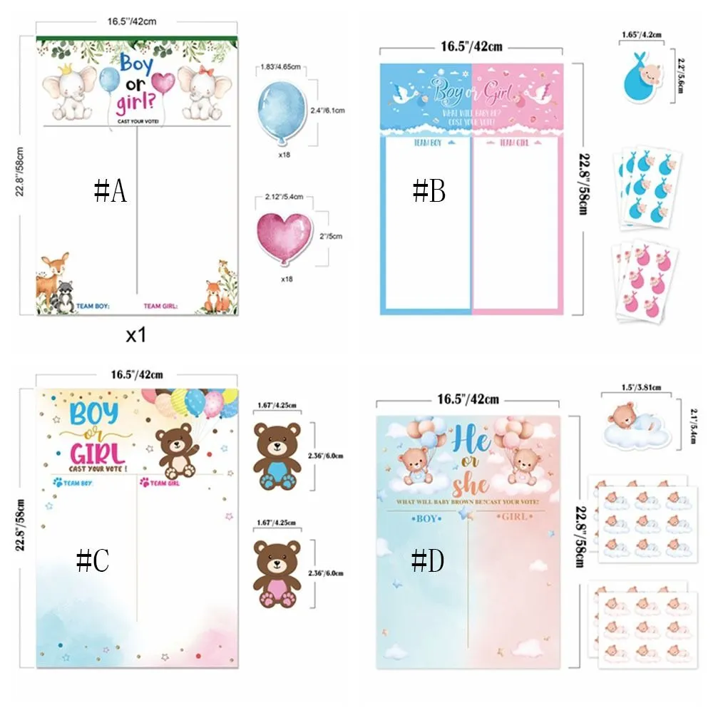 Gender Reveal Voting Games Poster Boy Or Girl Gender Reveal Voting Games Poster Boy Or Girl Gender Reveal