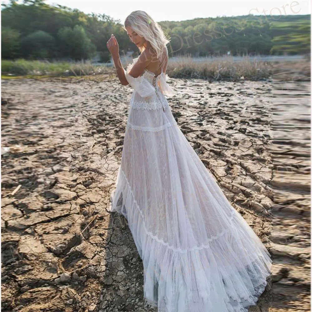 Boho Backless Beach Wedding Dress with Lace Appliques for Women from Dhgate Other Wedding Dresses - price 244.57 Boho Backless Beach Wedding Dress with Lace Appliques for Women from Dhgate Other Wedding Dresses - price 244.57