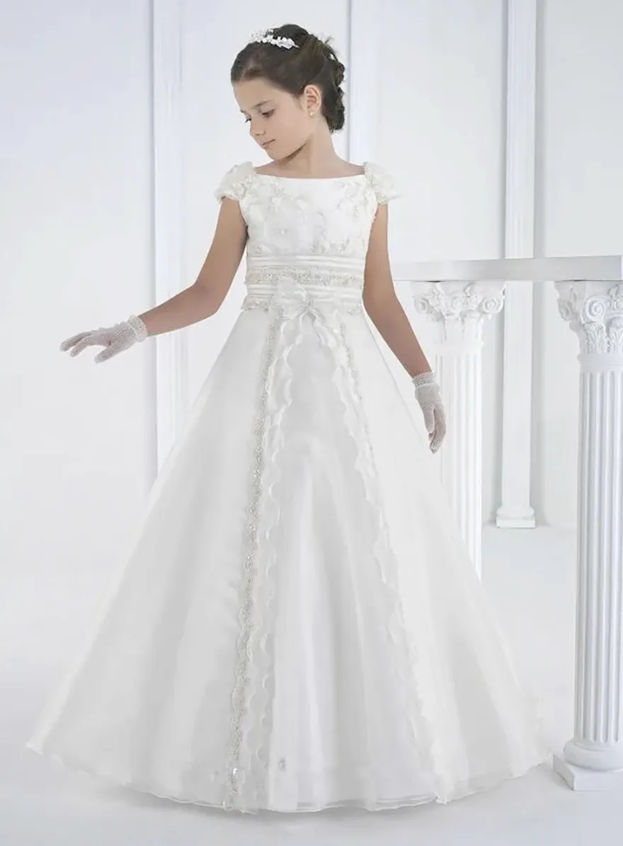 slim fit dress slacks Ball Gown First Communion Dress 21127 Pre-Order +50$ 11 Years / Ivory main image 0
